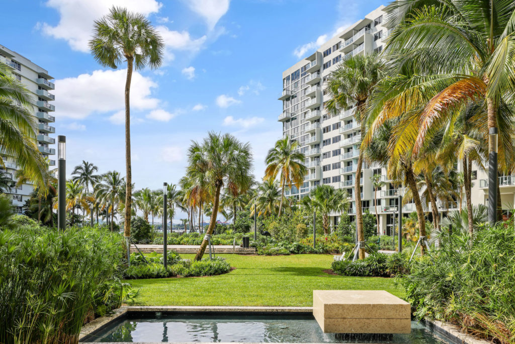 Photo of a luxury condo tower in Miami